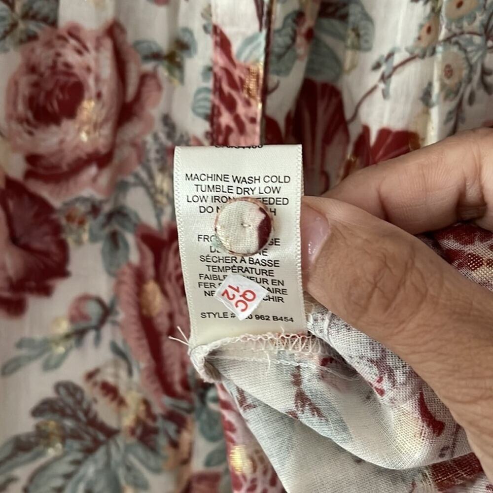 Rebecca Taylor Women's Floral Top  La Vie Lucciene Size S Business Casual Travel - Picture 5 of 8